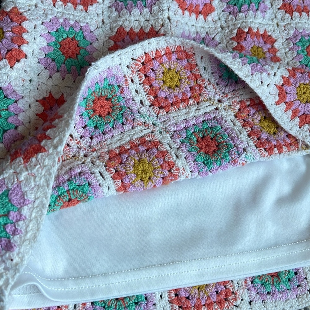 Art Class Crochet Granny Square skirt 10/12 - Picture 4 of 6